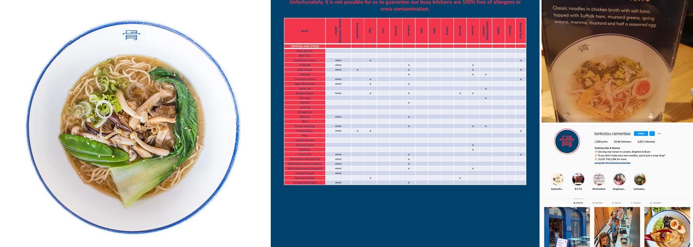 Tonkotsu Finsbury Park Menu