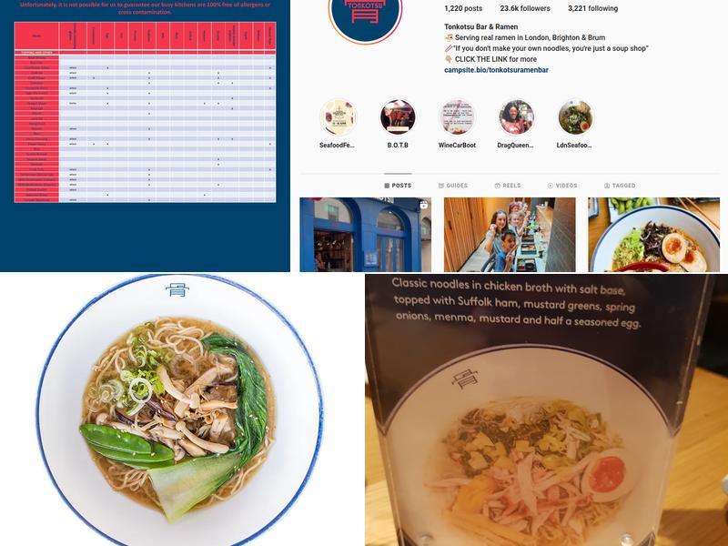 Tonkotsu Finsbury Park Menu