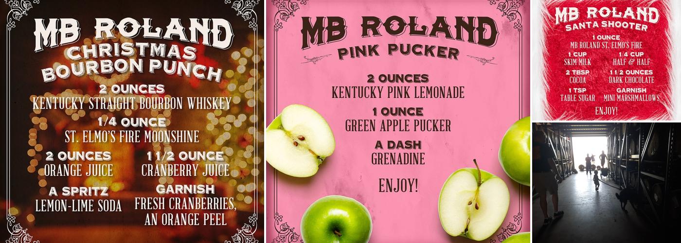 MB Roland Distillery Menu