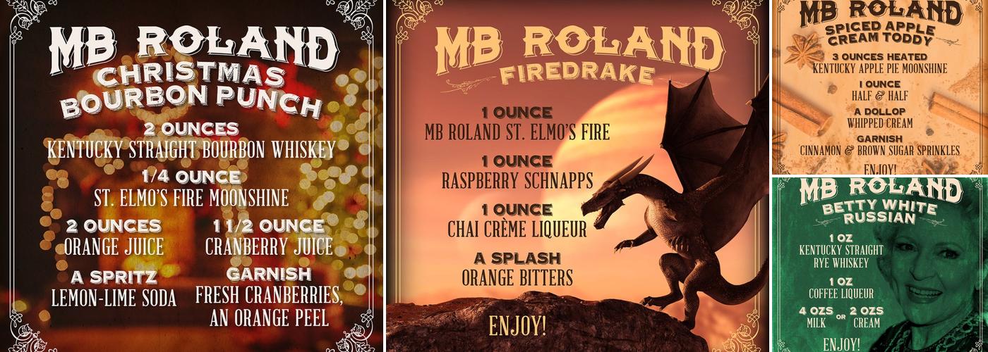 MB Roland Distillery Menu