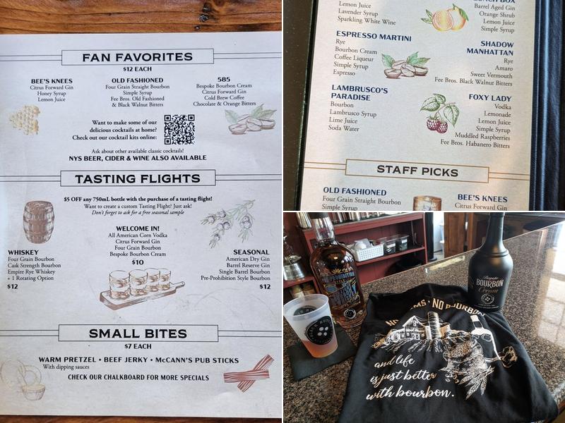 Black Button Distilling Menu