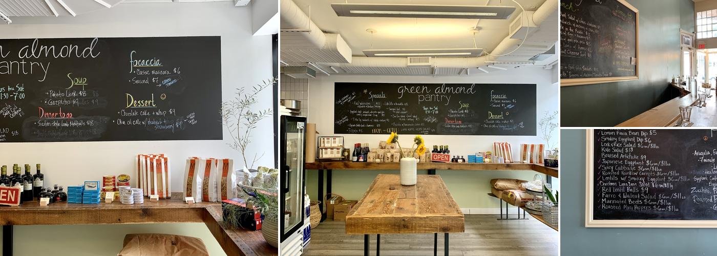 Green Almond Pantry Menu
