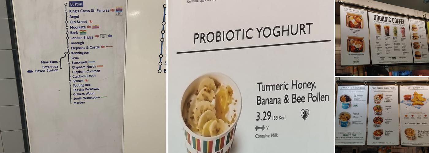 LEON Euston (inside the train station) Menu