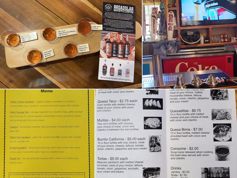 Broadslab Distillery LLC Menu