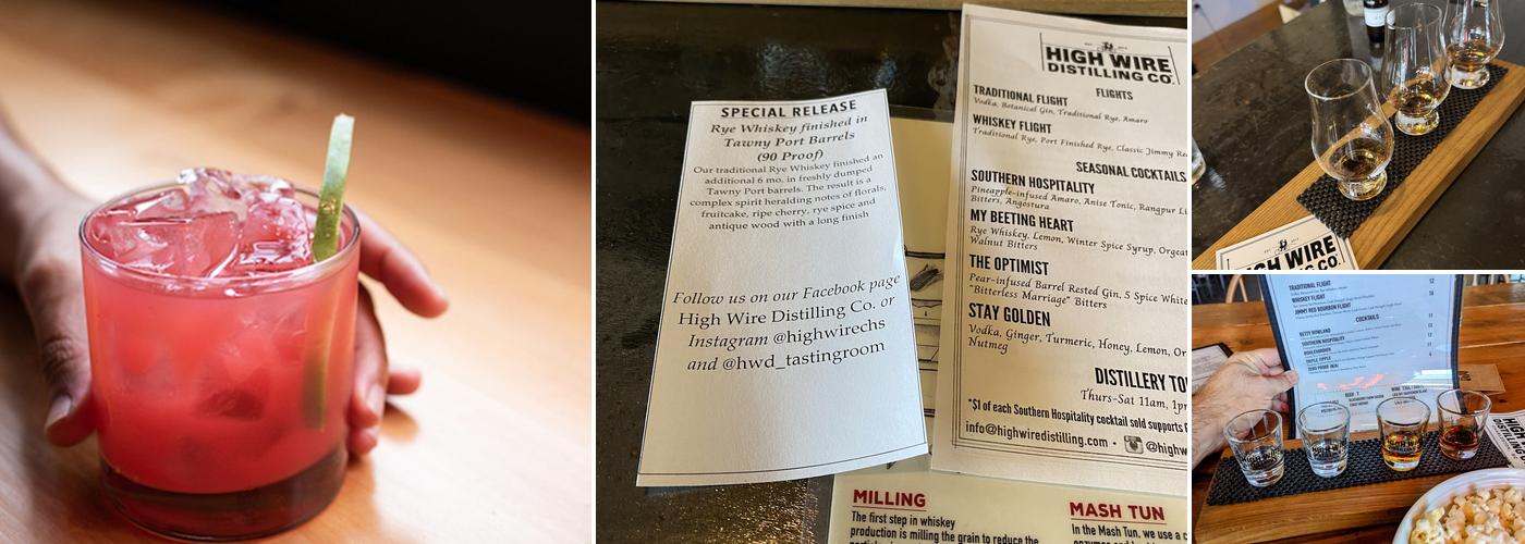High Wire Distilling Menu