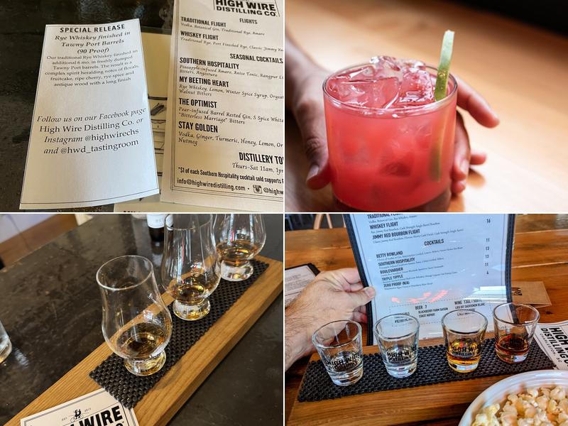 High Wire Distilling Menu