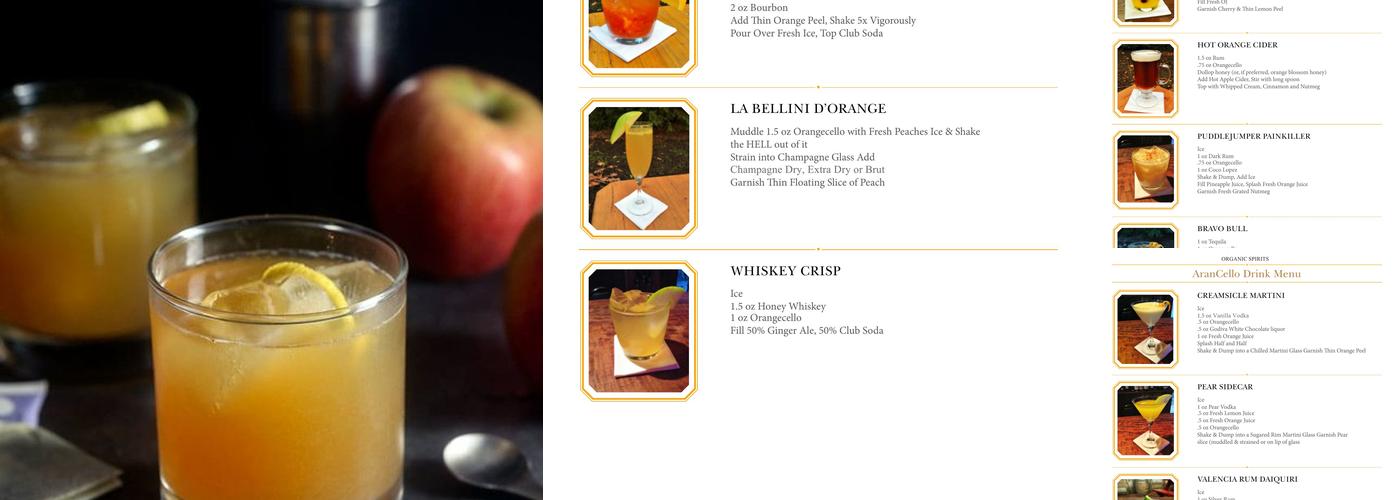 Fireside Distillers Menu