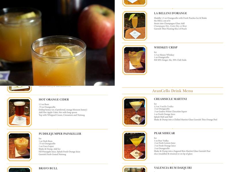 Fireside Distillers Menu