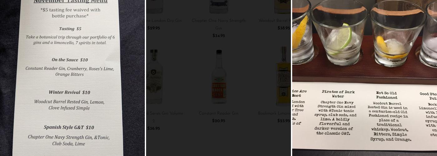 Temple Distilling Company Menu