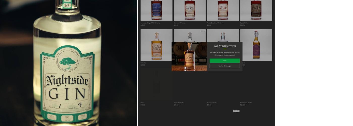 Nightside Distillery Menu