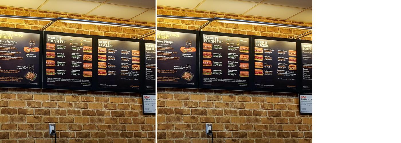 Subway Menu