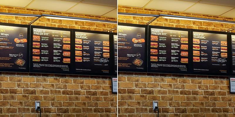 Subway Menu