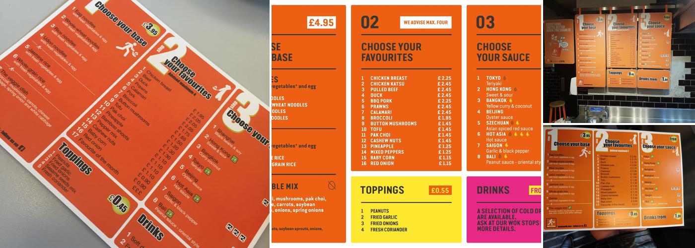 Wok to Walk Goodge St Menu