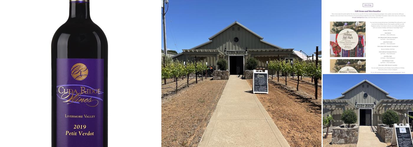 Cuda Ridge Wines Menu