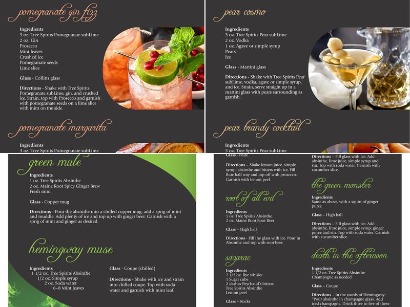 Tree Spirits Menu