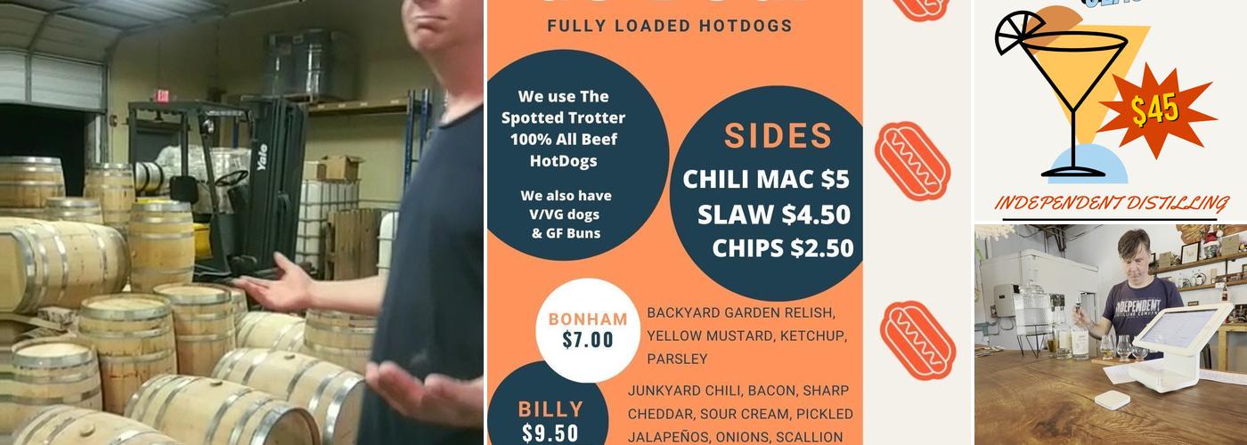 Independent Distilling Company Menu