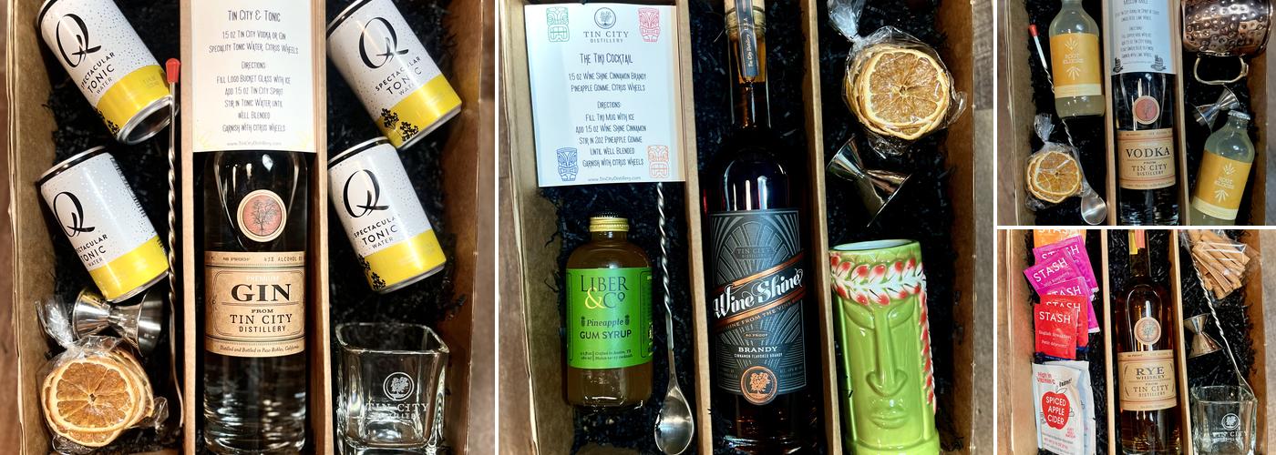 Wine Shine & Tin City Distillery Menu