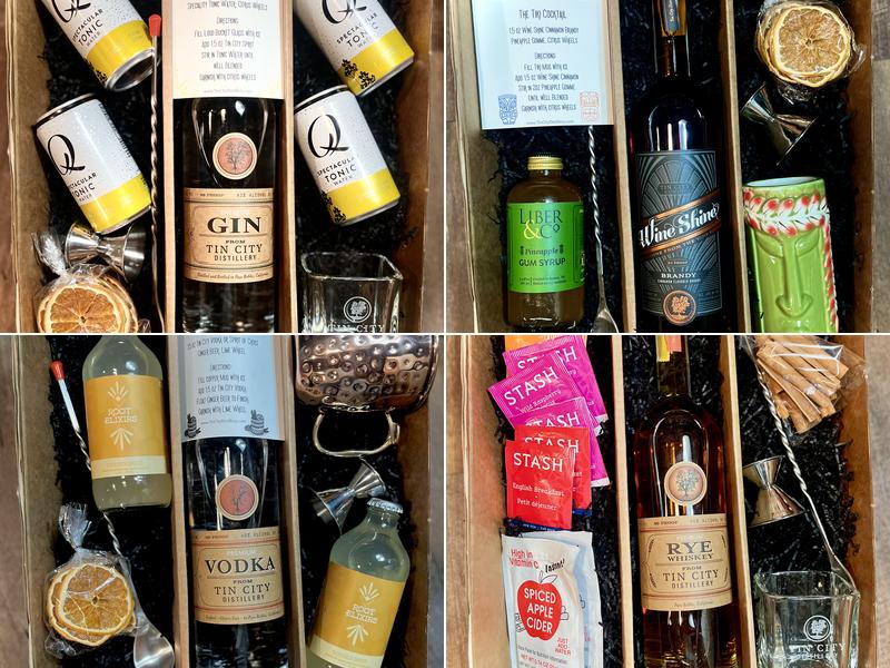 Wine Shine & Tin City Distillery Menu