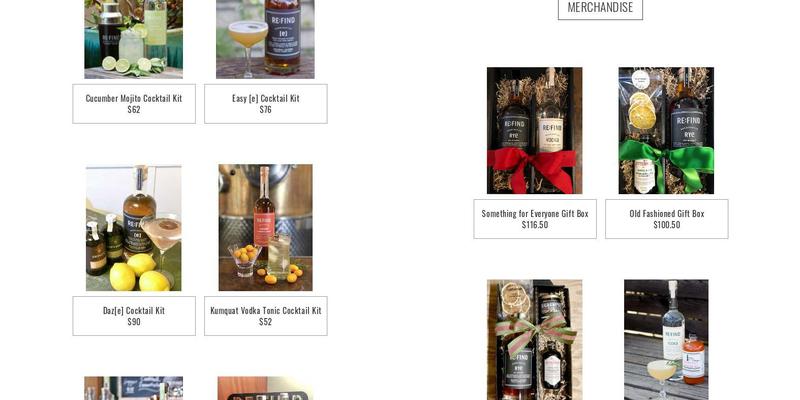 RE:FIND Distillery & Villicana Winery Menu