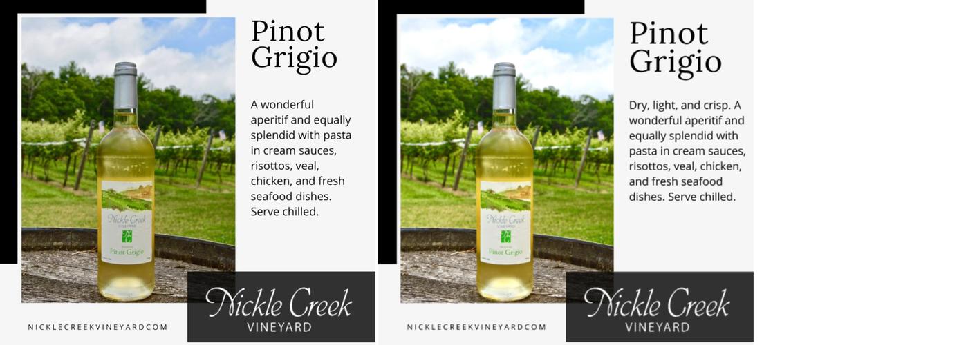 Nickle Creek Vineyard Menu