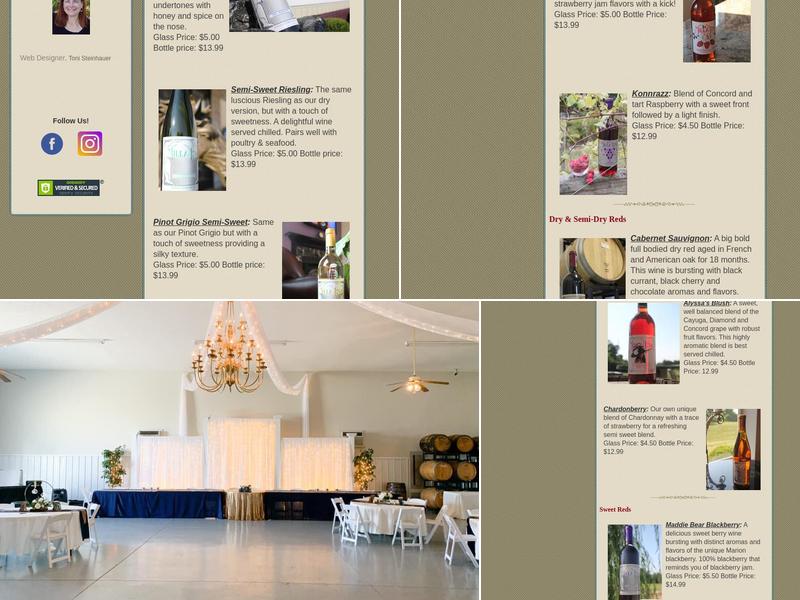 MillaNova Winery Menu