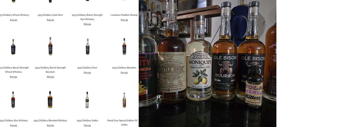 NOLA Distillery Menu