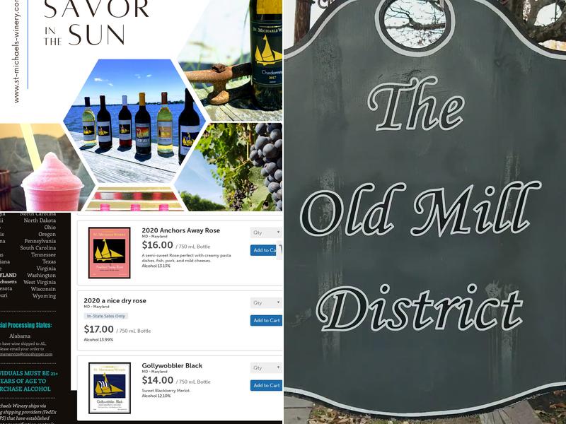 St. Michaels Winery Menu