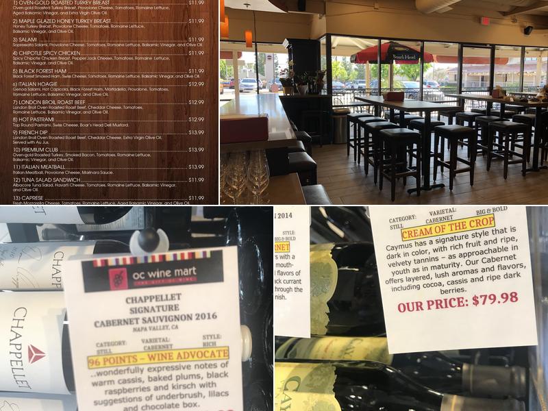 OC Wine Mart & Deli Menu