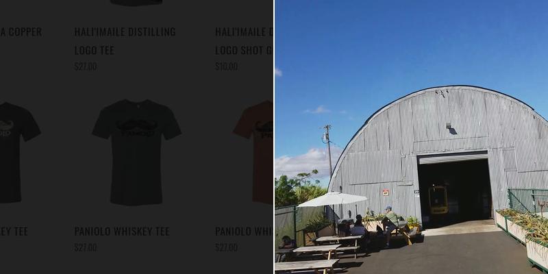 Hali'imaile Distillery Tour & Tasting Room Menu