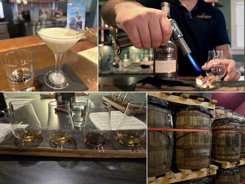 Copper Fox Distillery Williamsburg Menu