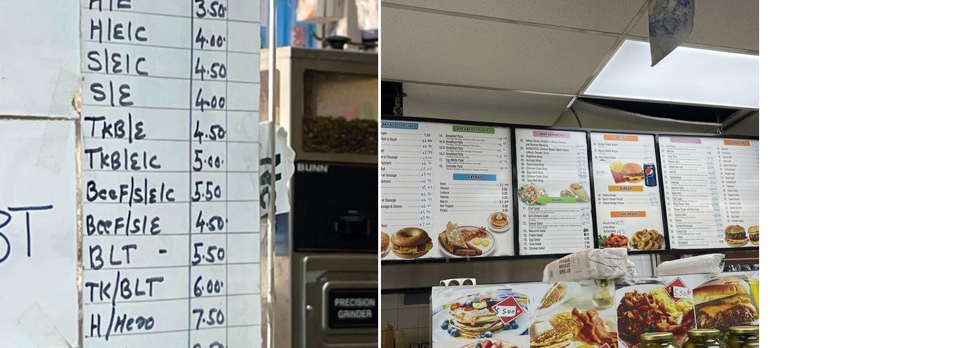 Express Deli Menu