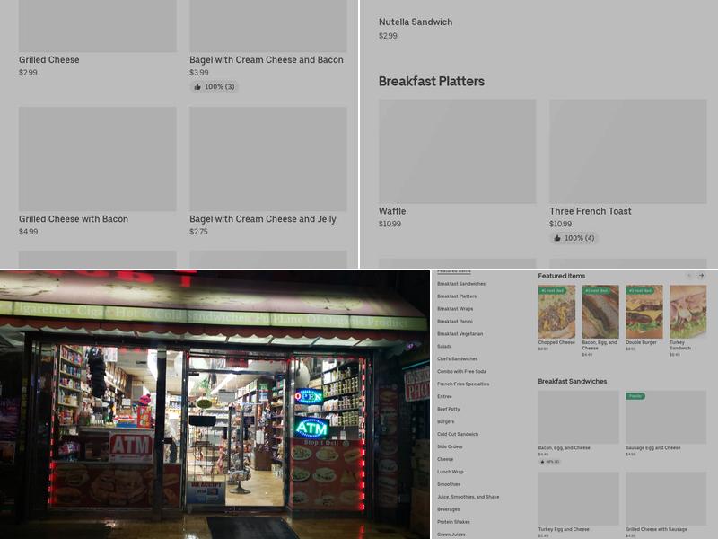 Stop One Deli Minimarket Menu