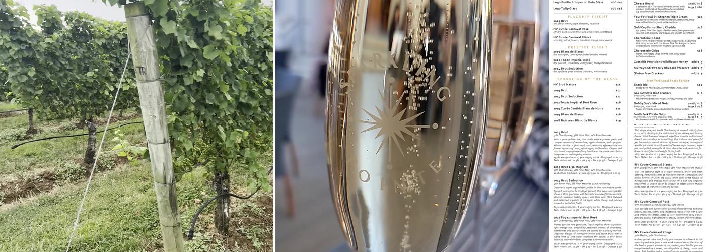 Sparkling Pointe Vineyards & Winery Menu