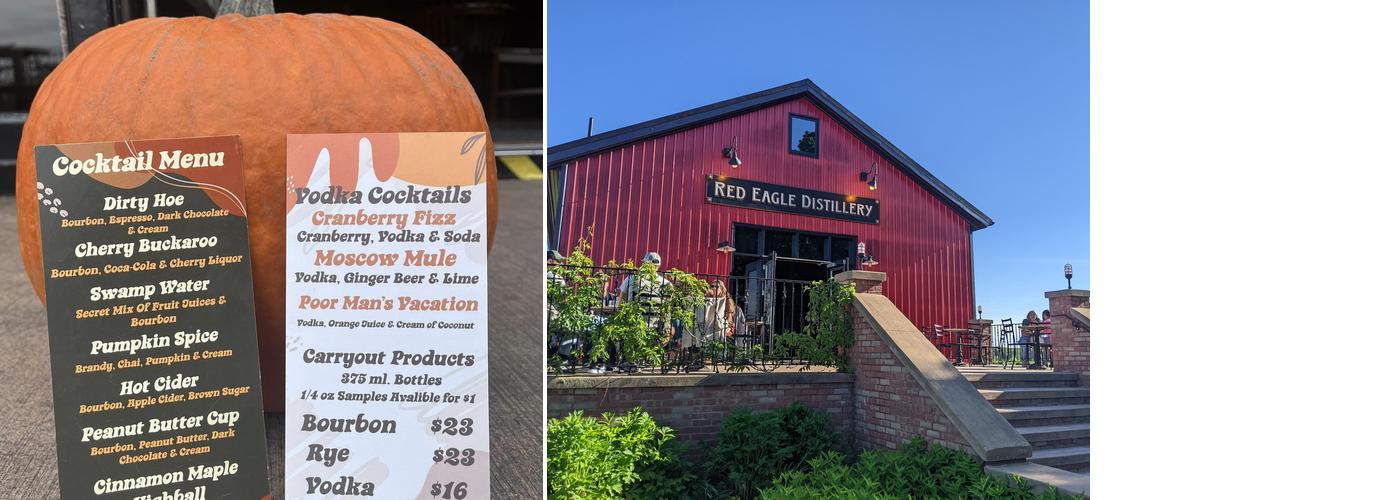 Red Eagle Distillery Menu