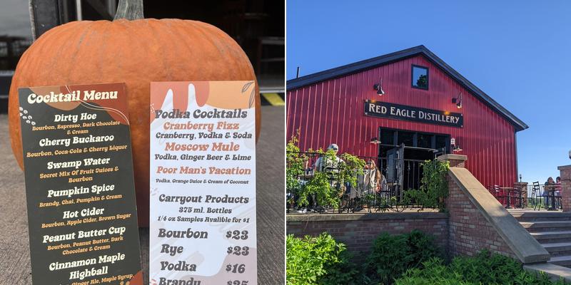 Red Eagle Distillery Menu