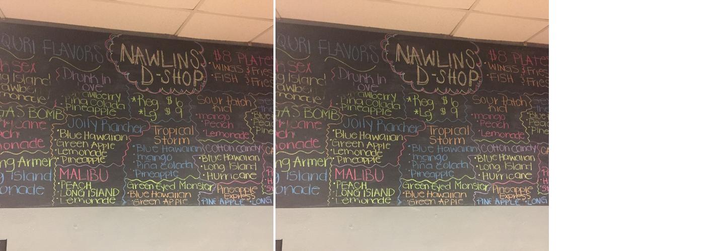 Nawlins Dshop Menu