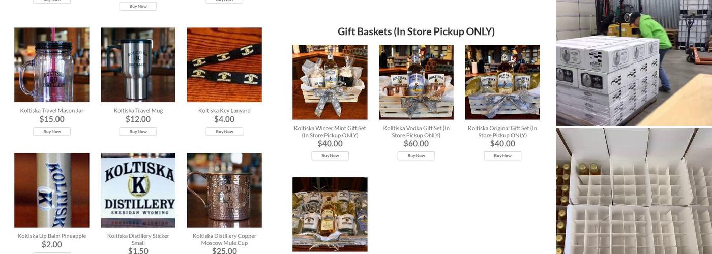 Koltiska Distillery Menu