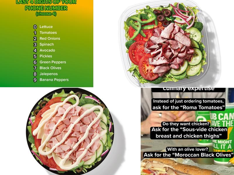 Subway Menu