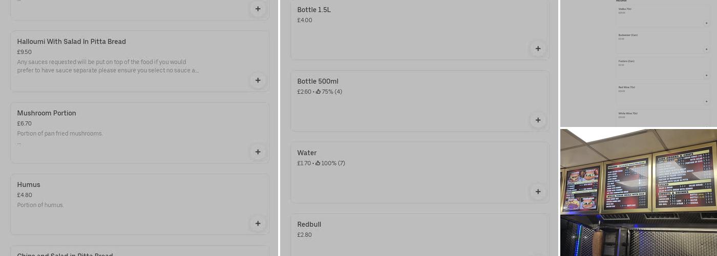 West Wickham Charcoal Grill Menu