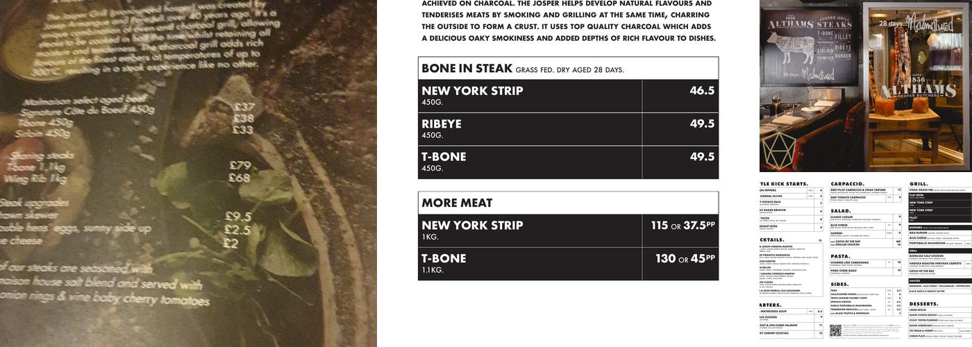 Malmaison Bar & Grill Manchester Menu