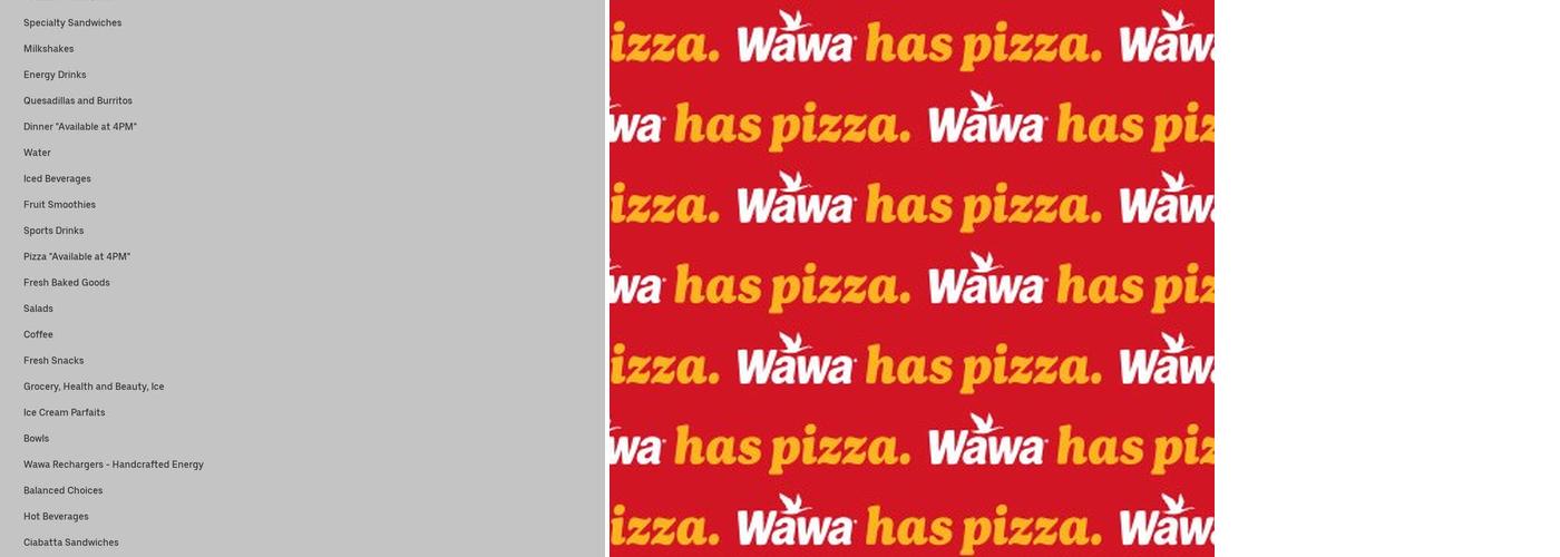 Wawa Menu