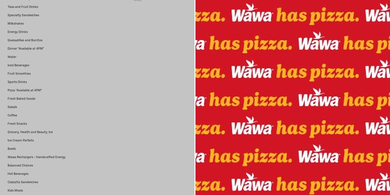 Wawa Menu
