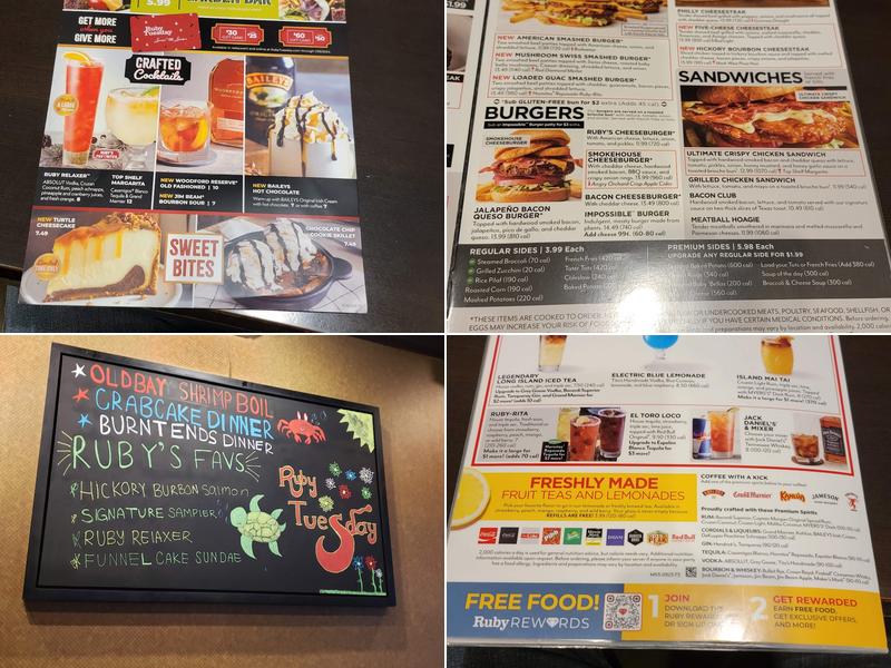 Ruby Tuesday Menu