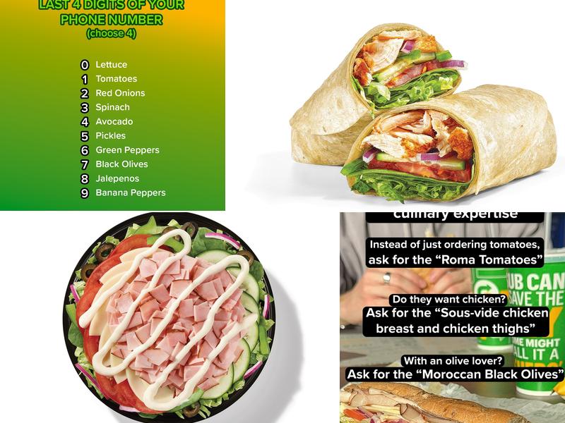 Subway Menu