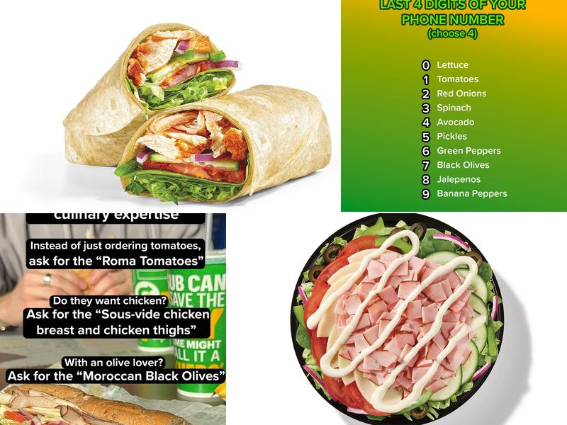 Subway Menu