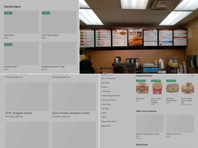 Wendy's Menu