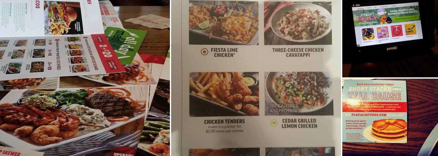 Applebee's Grill + Bar Menu