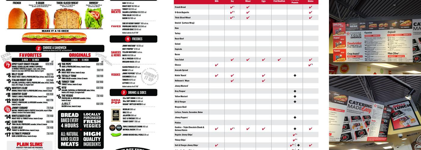 Jimmy John's Menu