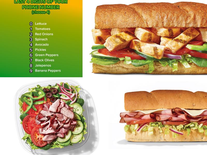 Subway Menu