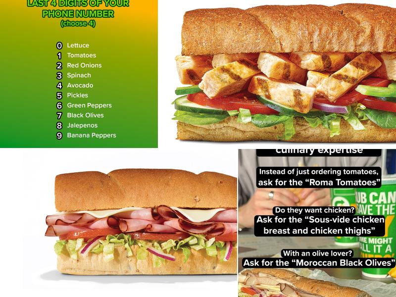 Subway Menu